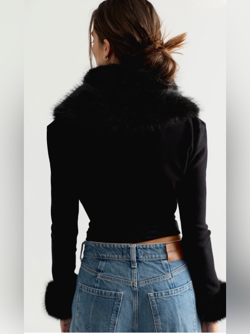 Free People Penny Lane Fur Bolero NWT - Picture 7 of 7